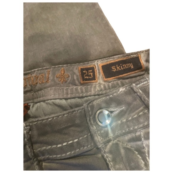 Rock Revival Women's Gray Skinny Denim Jeans - Picture 5 of 5